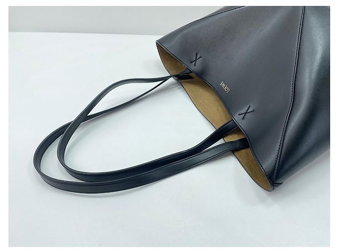 Borsa Tote Loewe Puzzle in nero - vista 8