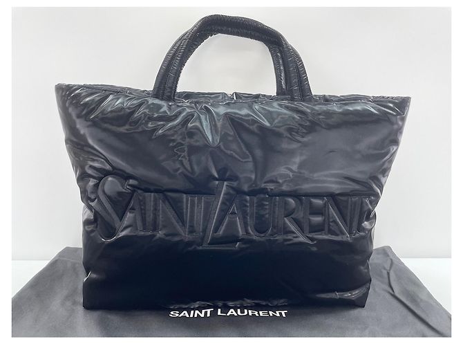 Borsa Tote Yves Saint Laurent Nera Nero - vista 10