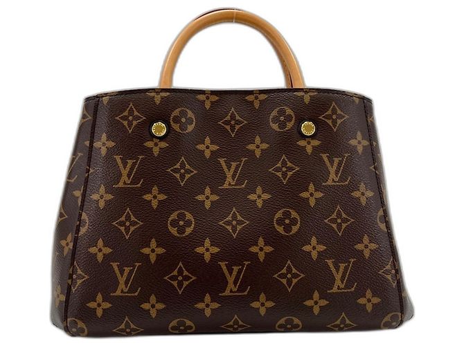 Bolsa de Ombro Louis Vuitton Montaigne Marrom - vista 2