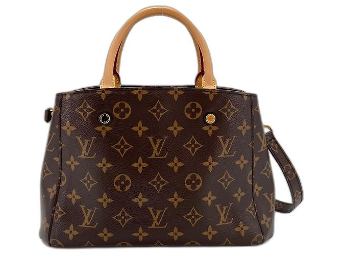 Bolsa de Ombro Louis Vuitton Montaigne Marrom - vista 3