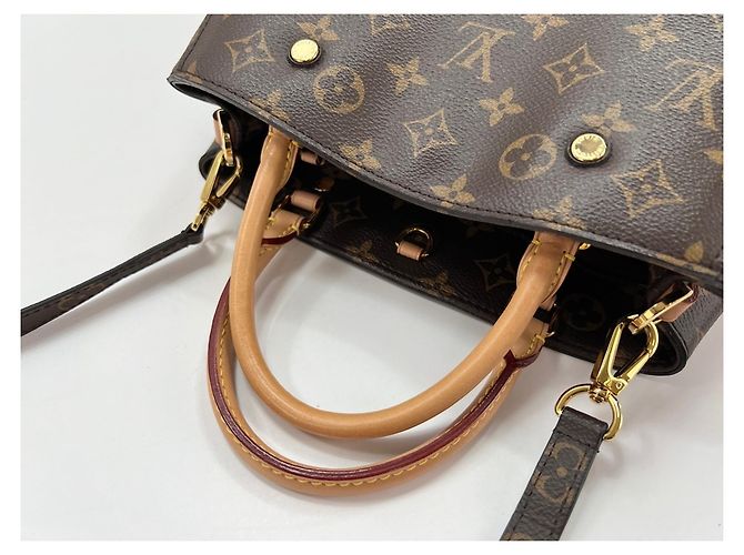 Bolsa de Ombro Louis Vuitton Montaigne Marrom - vista 9