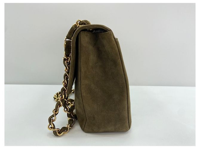 Borsa a tracolla Chanel Mademoiselle in verde - vista 3