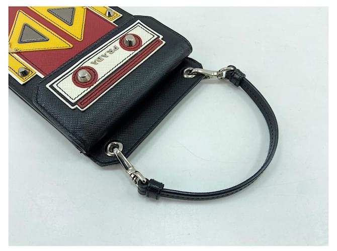 Borsa a tracolla Prada Robot in Black Nero - vista 10