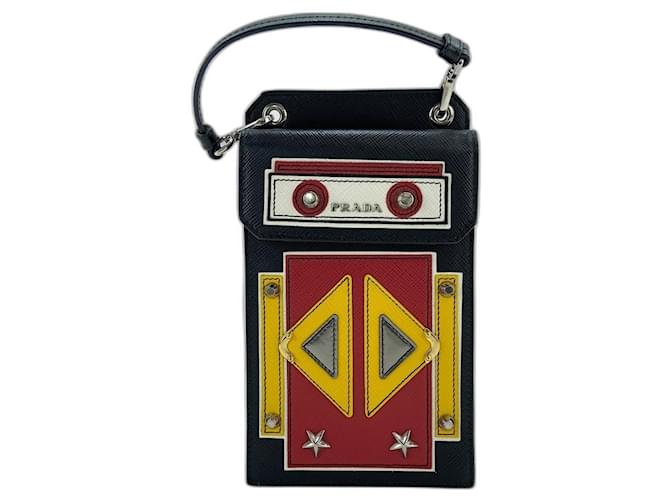 Borsa a tracolla Prada Robot in Black Nero - vista 2