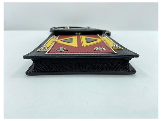 Borsa a tracolla Prada Robot in Black Nero - vista 7