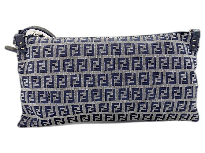 Borsa a tracolla Fendi Navy Blu navy - vista 2