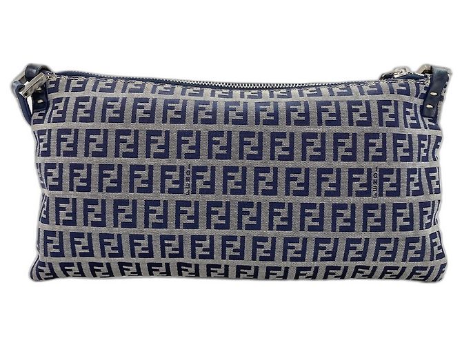 Borsa a tracolla Fendi Navy Blu navy - vista 3