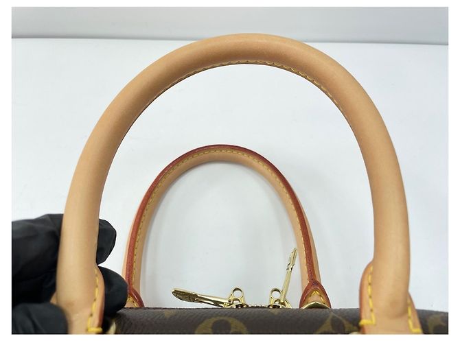Borsa a mano Louis Vuitton Bowling Vanity Marrone - vista 11
