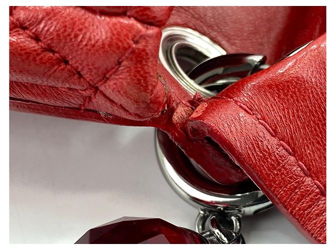 Borsa a tracolla Miu Miu Matelassé in rosso - vista 13