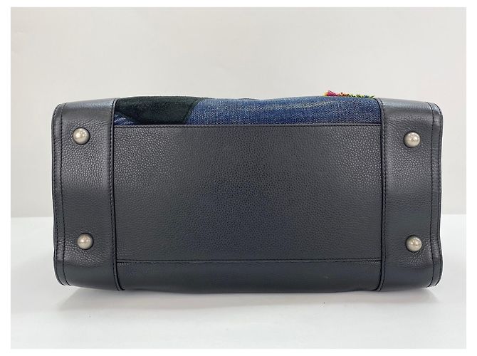 Borsa Boston Loewe Amazona x Comme des Garçons Blu navy - vista 5