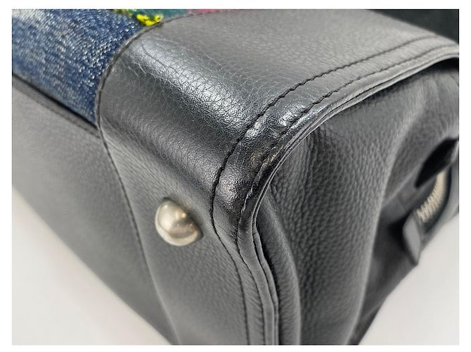 Borsa Boston Loewe Amazona x Comme des Garçons Blu navy - vista 6