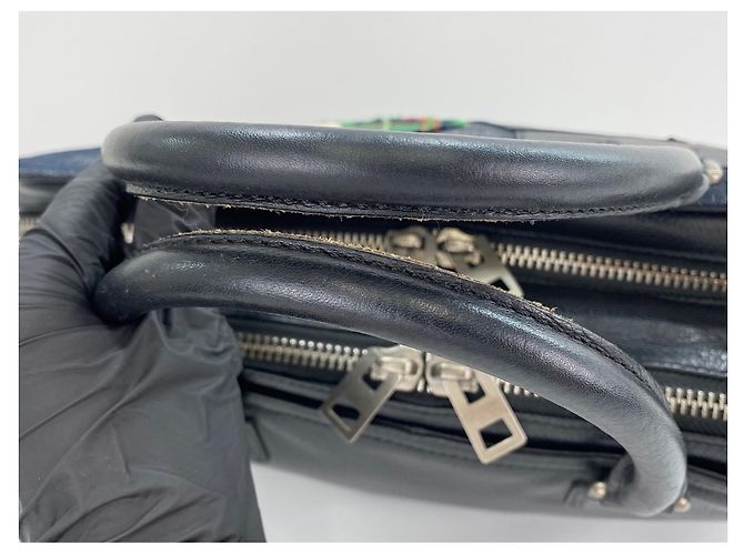 Borsa Boston Loewe Amazona x Comme des Garçons Blu navy - vista 8