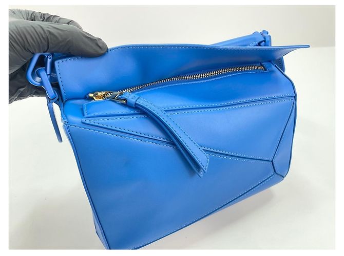 Borsa a tracolla Loewe Puzzle Bag Blu - vista 10