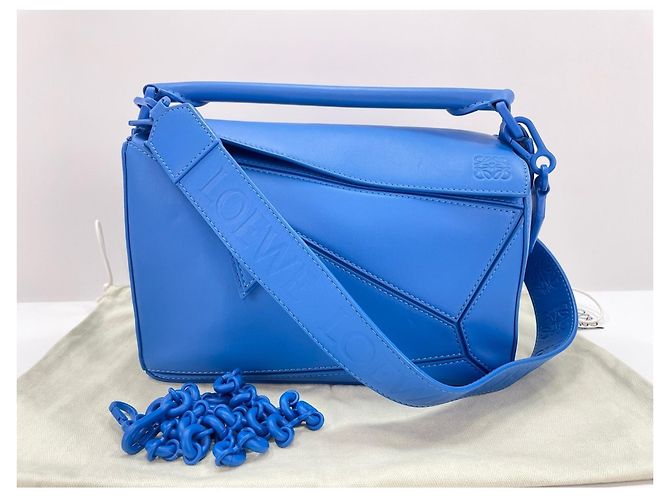 Borsa a tracolla Loewe Puzzle Bag Blu - vista 13