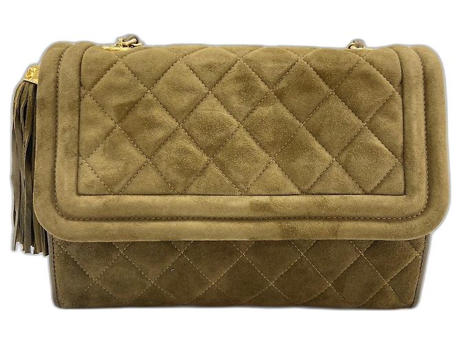 Timeless Borsa a tracolla Chanel Matelassé in Verde - vista 2