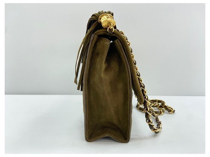 Timeless Borsa a tracolla Chanel Matelassé in Verde - vista 6