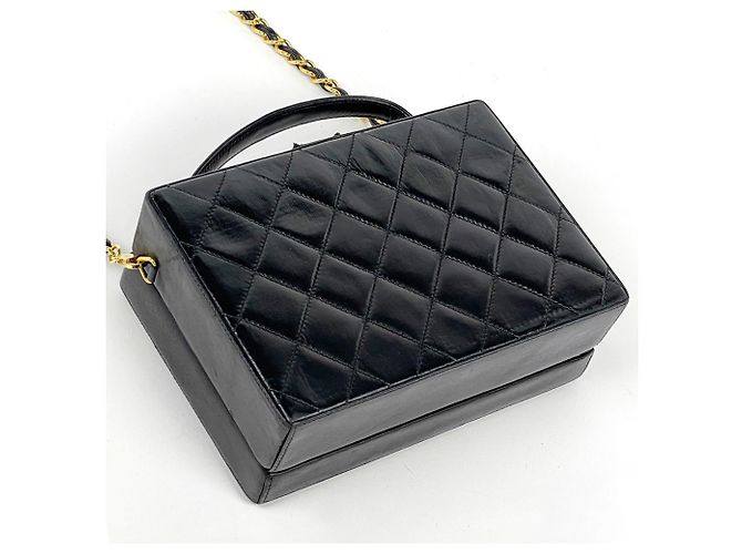 Borsa a mano Chanel in pelle nera Nero - vista 2