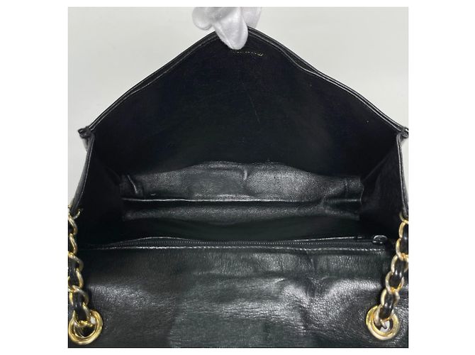Borsa a tracolla Chanel in pelle nera Nero - vista 12