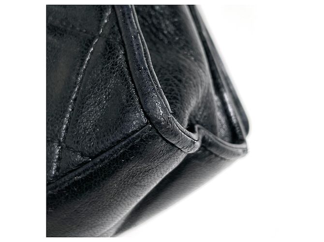 Borsa a tracolla Chanel in pelle nera Nero - vista 3
