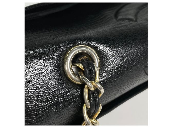 Borsa a tracolla Chanel in pelle nera Nero - vista 4