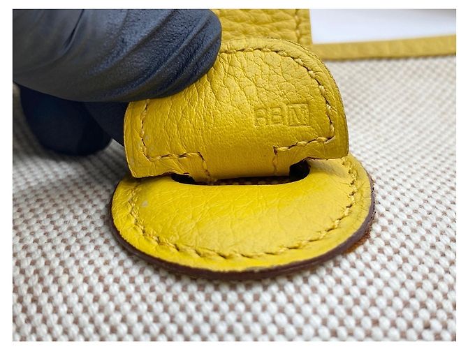 Hermès Borsa a tracolla Hermes Evelyne - Yellow Giallo - vista 10