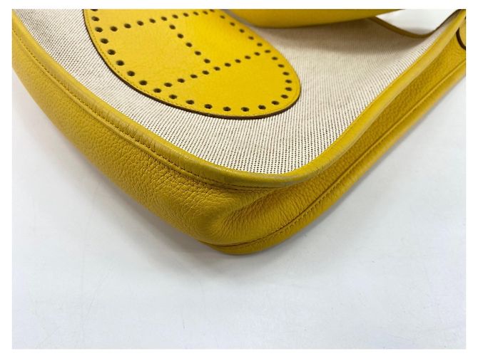 Hermès Borsa a tracolla Hermes Evelyne - Yellow Giallo - vista 7