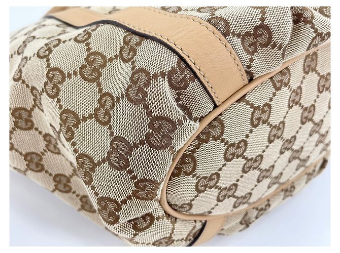 Borsa Tote Gucci Abbey in beige - vista 8
