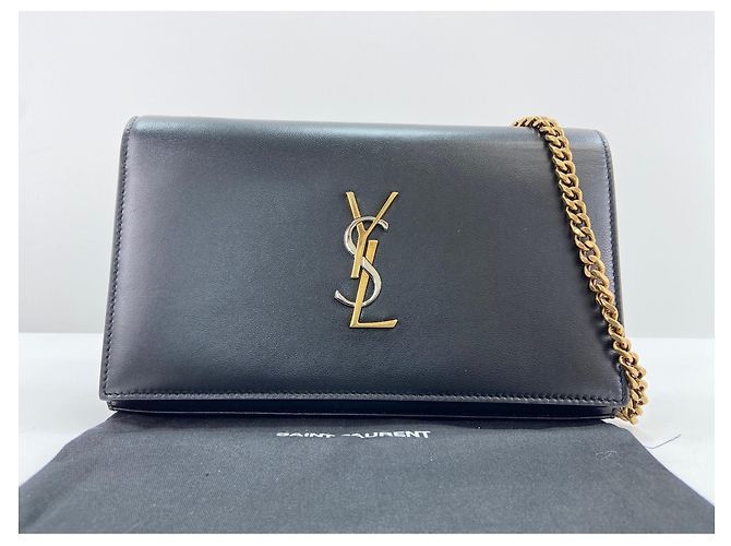 Borsa a tracolla Yves Saint Laurent Saint Laurent Paris Nero - vista 12