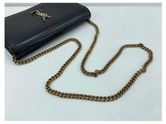 Borsa a tracolla Yves Saint Laurent Saint Laurent Paris Nero - vista 8