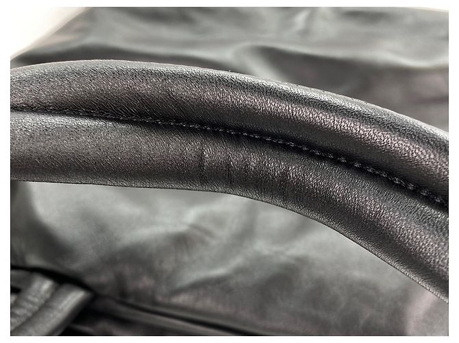 Borsa Tote Yves Saint Laurent Nera Nero - vista 11