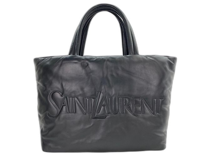 Borsa Tote Yves Saint Laurent Nera Nero - vista 2