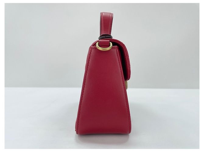 Borsa a tracolla Gucci GG Marmont Mini Top Handle Rosso - vista 5