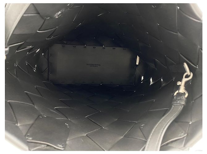 Borsa a tracolla Bottega Veneta nera Nero - vista 13
