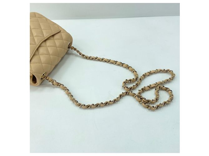 Borsa a tracolla Small Chanel Matelassé Beige - vista 11