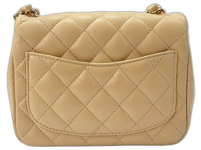 Borsa a tracolla Small Chanel Matelassé Beige - vista 3