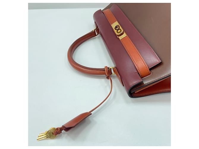 Hermès Borsa Hermes Kelly 32 Marrone - vista 10