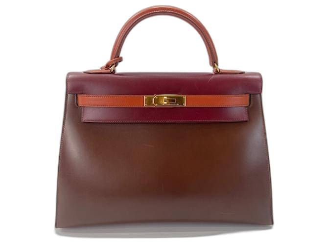 Hermès Borsa Hermes Kelly 32 Marrone - vista 2