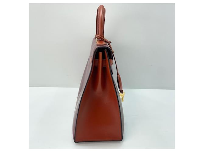 Hermès Borsa Hermes Kelly 32 Marrone - vista 6