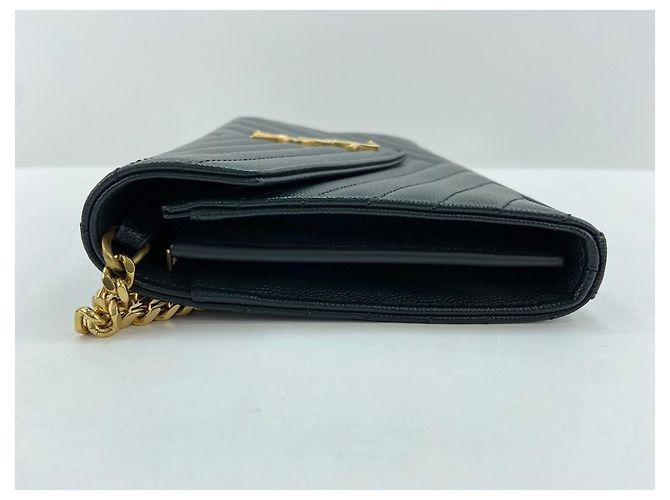Borsa a tracolla Cassandra Yves Saint Laurent Grigia Marrone - vista 6