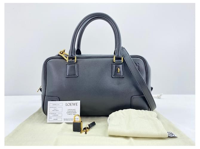 Borsa a tracolla Loewe Amazona Nero - vista 11