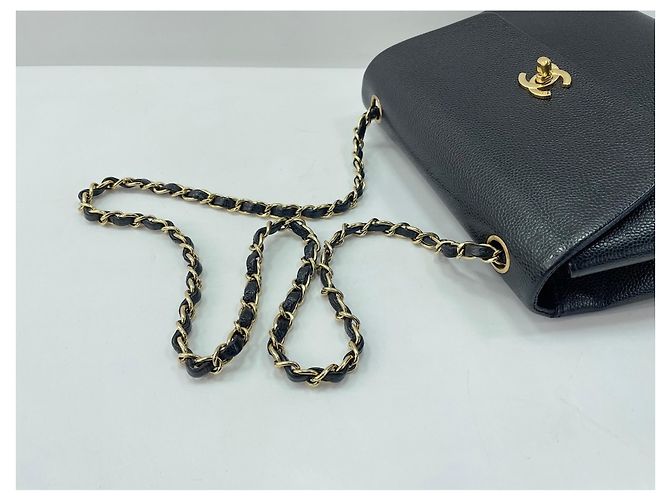 Borsa a tracolla Chanel Trapeze, Black Nero - vista 10