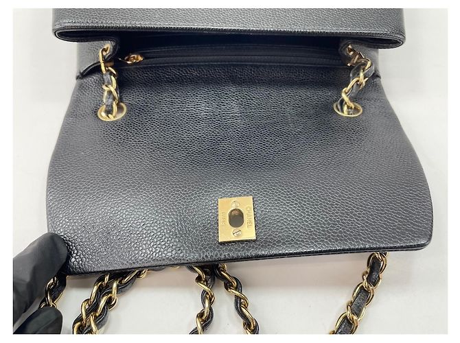 Borsa a tracolla Chanel Trapeze, Black Nero - vista 12