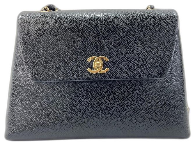 Borsa a tracolla Chanel Trapeze, Black Nero - vista 2