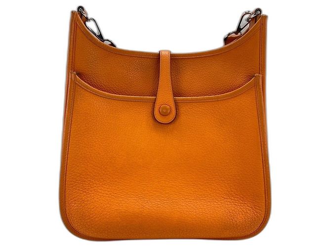 Hermès Borsa a tracolla Hermes Evelyne 2 Arancione - vista 3