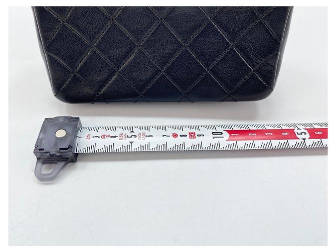Borsa a tracolla Chanel Mini Matelassé Nero - vista 4