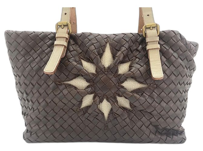 Borsa a tracolla Bottega Veneta marrone - vista 2
