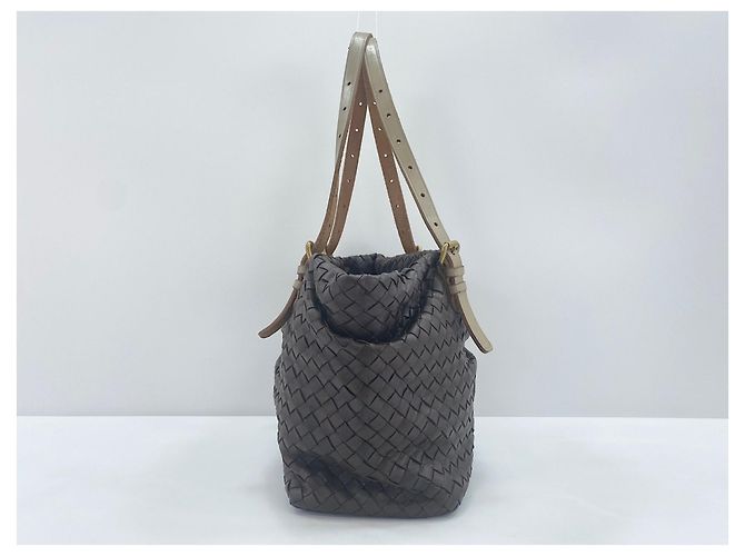 Borsa a tracolla Bottega Veneta marrone - vista 4