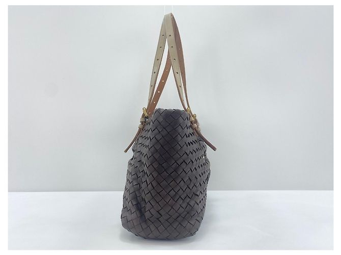 Borsa a tracolla Bottega Veneta marrone - vista 5