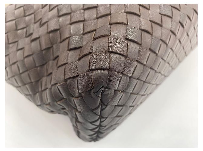 Borsa a tracolla Bottega Veneta marrone - vista 8