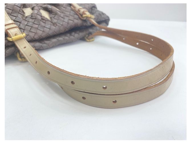 Borsa a tracolla Bottega Veneta marrone - vista 9